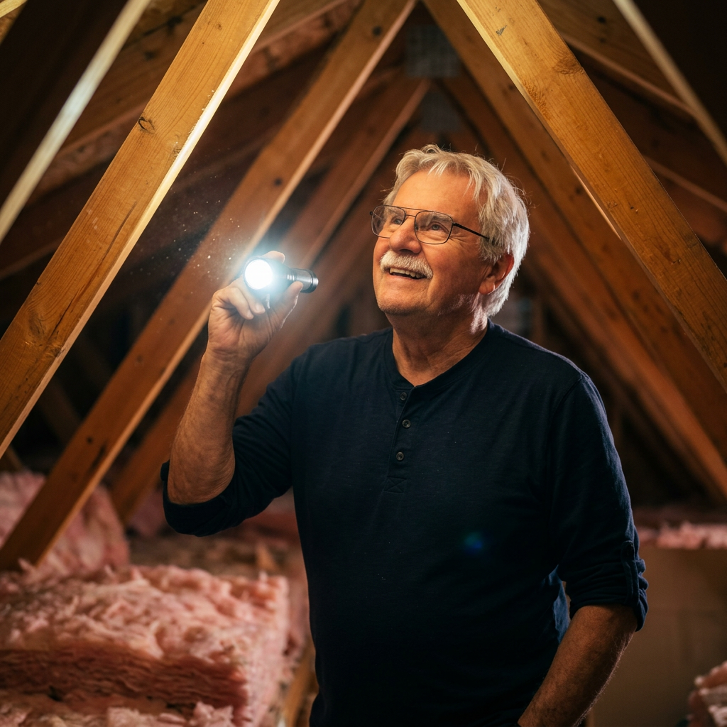 Holmes Inspections home inspector at work